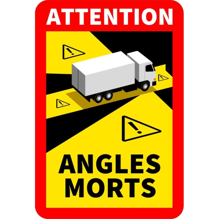 Magnet souple "ANGLES MORTS" pour camions