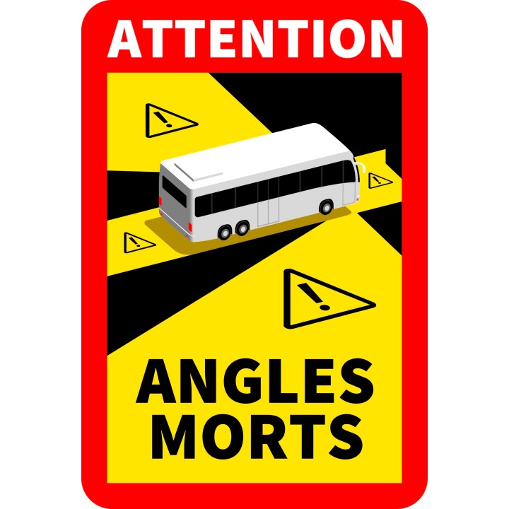 Magnet souple "ANGLES MORTS" pour BUS