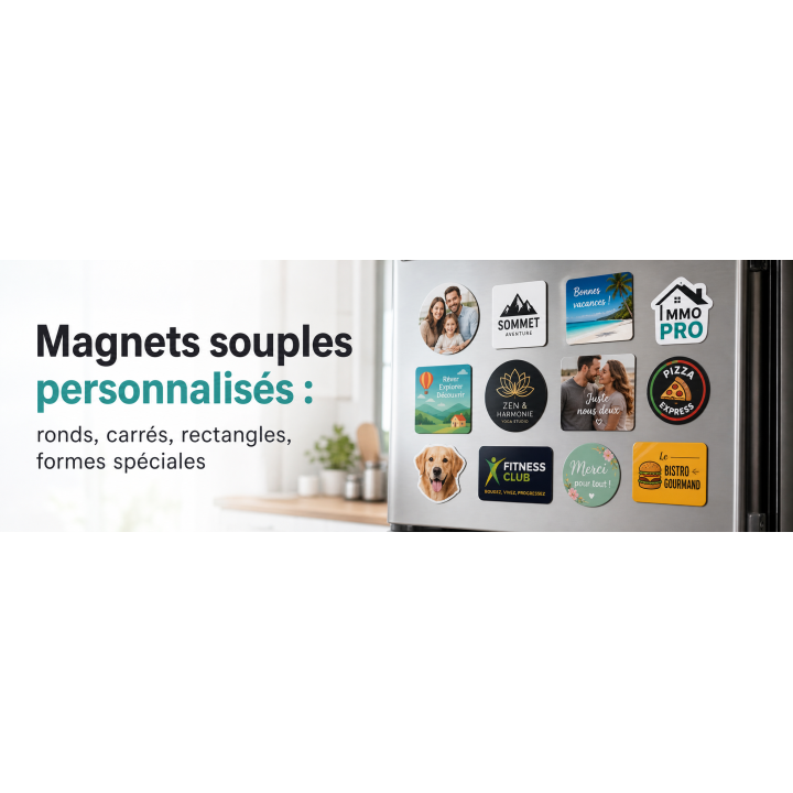 Magnets 100% personnalisables à partir de