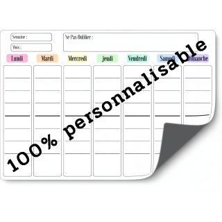 Tableau effaçable magnétique A4 personnalisé A partir de 50 unités