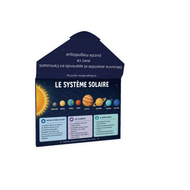 Puzzle magnétique "Système solaire" 100 pièces