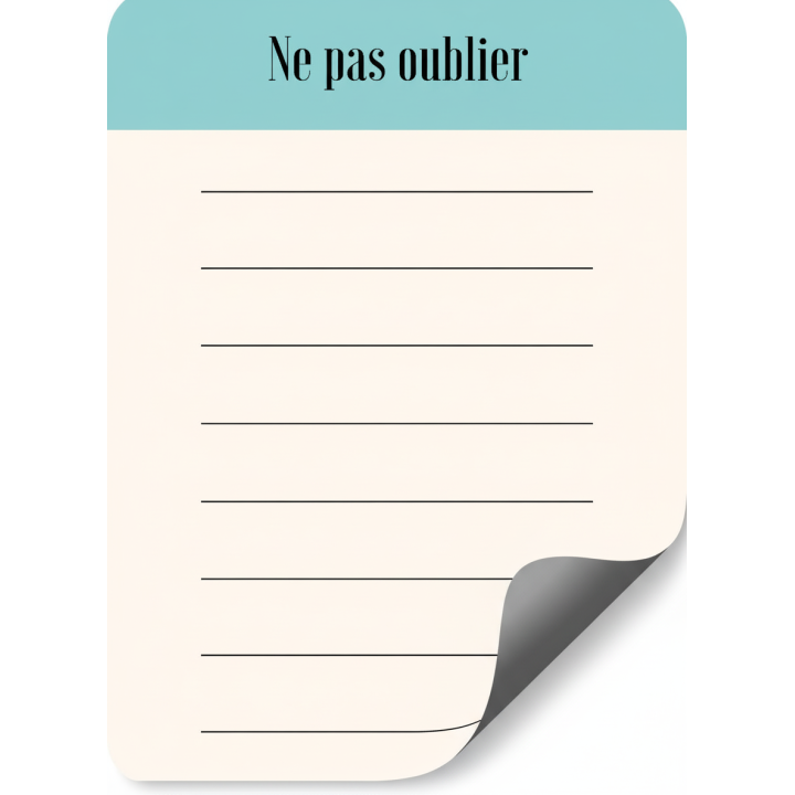 Pense-bete magnétique effaçable A5 personnalisable à partir de 50 unités
